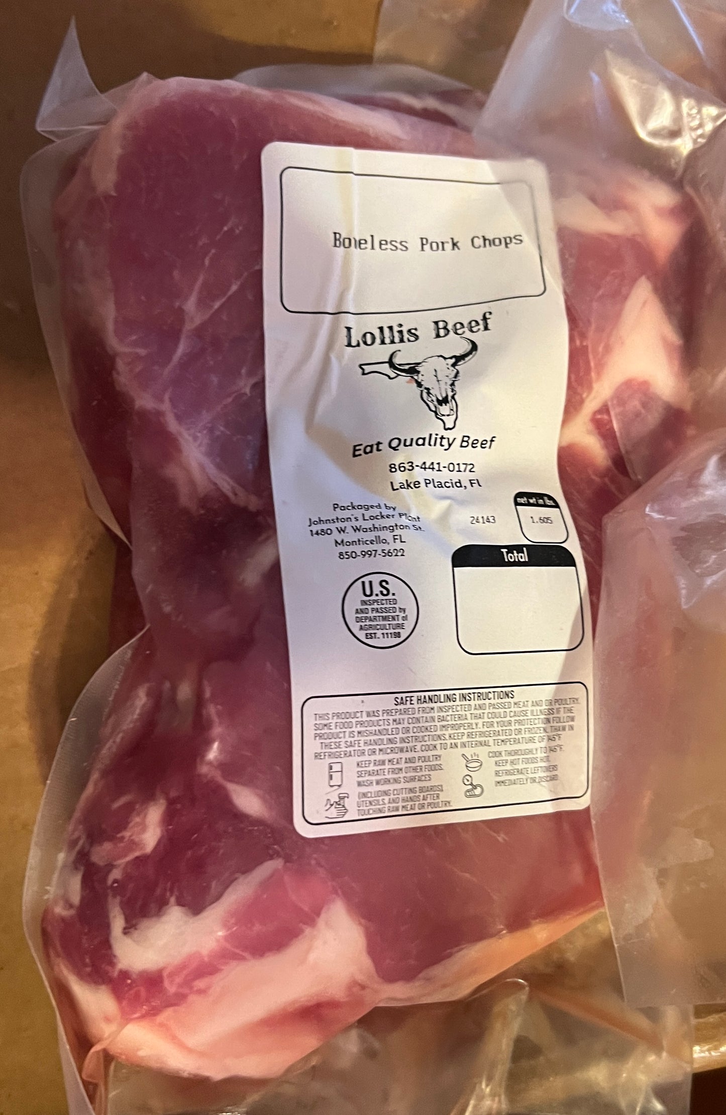 Boneless Pork Chop