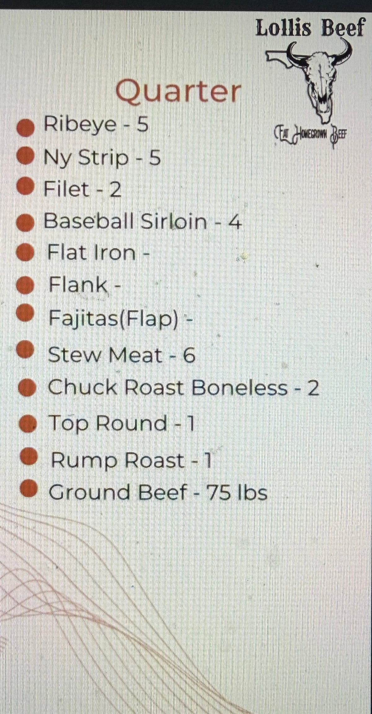Quarter Cow Bundle